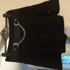 Dolls Kill - Royal Bones pleated miniskirt, Size L